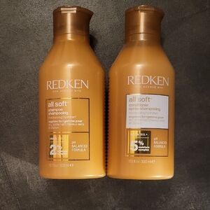 Redken All Soft Shampoo and Conditioner - Tan